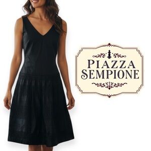 Vintage Piazza Sempione size 10 elegant designer drop waist a line party dress